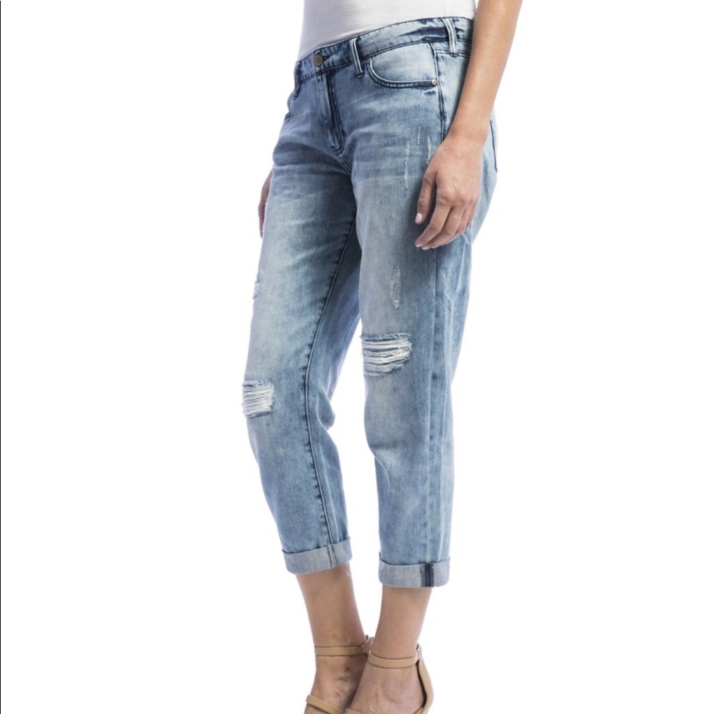 Liverpool Lightwash MidRise Boyfriend Jeans Size 0